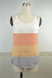 Summer Color Block Knitting Vest