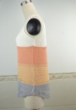 Summer Color Block Knitting Vest