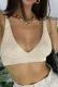 Summer Solid Color Knitting Bikini Top