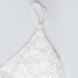 Summer White Lace Strap Mermaid Evening Dress