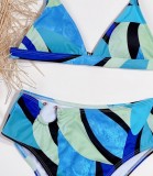 Summer 2PC Colorful High Waist O-Ring Swimwear