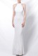 Summer Wedding White Sequins Scoop Neck Mermaid Bridal Dress