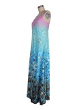 Summer Casual Floral Strap Long Maxi Dress