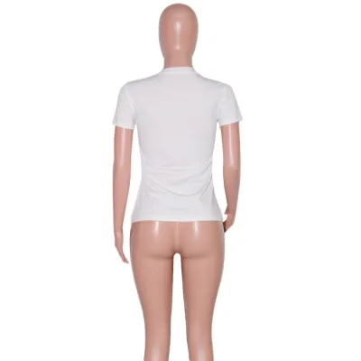 Summer Print White Regular Shirt