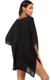 Summer Bat Sleeves V-Neck Short Dress Cover-Up