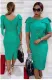 Summer Mother Formal Green Ruffles Midi Dress