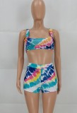 Summer Sexy Multicolor Bra and Shorts 2 Piece Set