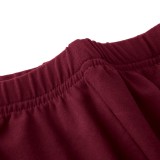 Autumn Casual Red Turtleneck Shirt and Pants Matching Set