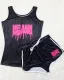 Summer Sports Print Snack Vest and Matching Shorts 2PC Tracksuit