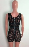 Summer Party Black Lace Sexy Bodycon Rompers