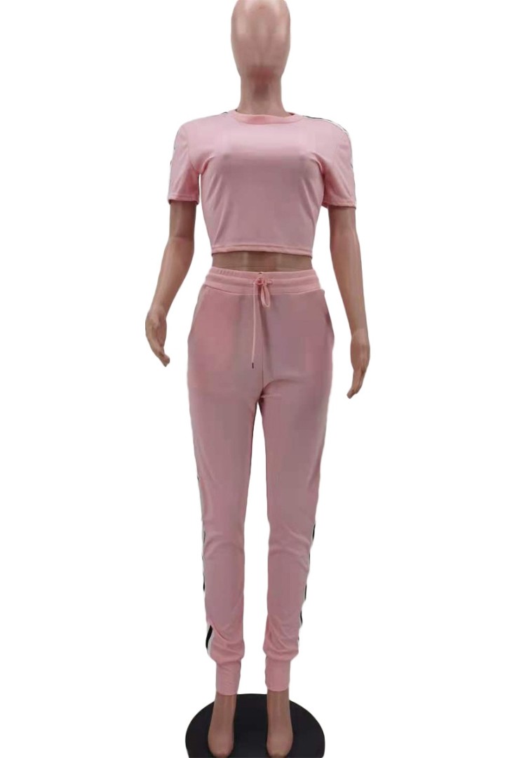 matching crop top and sweatpants