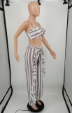 Summer Party Stripes Bra and Matching Pants Set