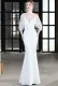 Summer Formal White Strap Mermaid Evening Dress