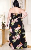 Summer Plus Size Straless Rompers Long Sundress