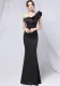 Summer Formal Black off shoulder Long Mermaid Evening Dress