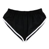 Summer Black White edge Tight Fitting Sprots panties