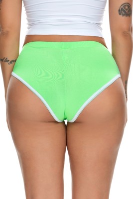 Summer Green White edge Tight Fitting Sprots panties