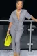 Summer Casual Grey Short sleeve Button Shirt and Pant set