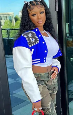 Autumn Color Block Button Up Baseball Jacket