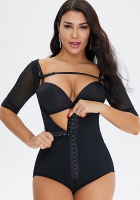 Sexy Black Short-sleeve Waist Shaper