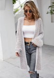 Autumn Grey Long Cardigans