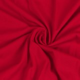 Autumn Red Ruffles Irregular Long Sleeve Top