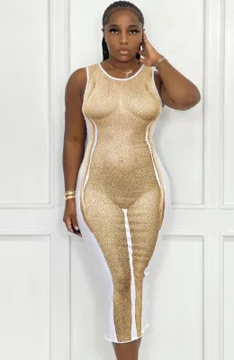 Summer Print Sexy Sleeveless Party Dress