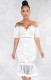 Fall Formal White Lace Sweetheart Mermaid Party Dress