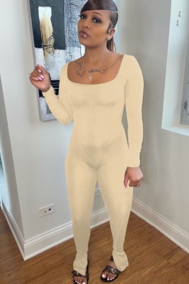 Autumn Sexy Backless Long Sleeve Jumpsuit