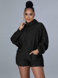 Fall Black Zipper With Pocket Long Sleeve Rompers