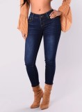 Autumn Blue Curvy Regular Fit Jeans