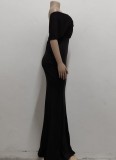 Autumn Black Sweetheart Mermaid Evening Dress