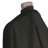 Fall Plus Size Black Keyhole Batwing Sleeve Loose Dress