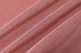 Fall Sexy Pink Round Neck Ruched Irregular Midi Dress