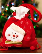 Christmas Cute Red Apple Candy Biscuit Gift Bag