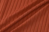 Autumn Formal Orange Knit 3 Piece Long Skirt Set
