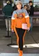 Winter Lipsy Print Contrast Color Two Piece Hoodies Sweatsuit