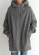 Winter Grey Blank Front Pocket Long Zipper Hoodies