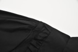 Fall Elegant Black Ruffles Long Sleeve Shirt