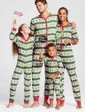 Winter Green Printed Family Daddy Pajama Onsie Jumpsuit