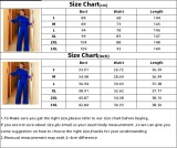 Winter Elegant Green Plus Size Inclined Shoulder Puff Sleeve Loose Formal Jumpsuits