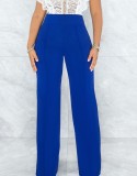 Summer Elegant Blue Loose Pant