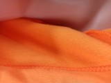 Winter Casual Sport Orange Zip Hoody Sweatshirt and Sweatpants Two Piece Set Wholesale Jogger Suit