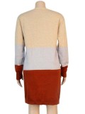 Winter Fashion Stripe Contrast Cardigan Sweater