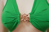 Summer Sexy Green Sleeveless Crop Top And Pant Wholesale Two Piece Sets