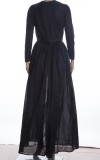 Women Spring Black Formal Two-Piece Evening Dress
