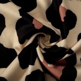 Spring Sexy Leopard Print Sleeveless Irregular Slit Midi Dress