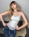 Women Summer White Lace Camis