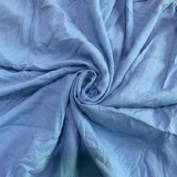 Women Summer Blue Romantic Halter Sleeveless Solid Midi Loose Plus Size Casual Dress