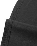 Women Spring Black Vintage Turn-down Collar Three Quarter Sleeves Patchwork Button Midi Skater Dress